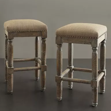 August 26" Sand Counter Stool (set of 2)