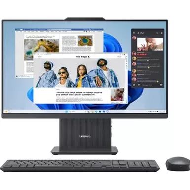 image of Lenovo - IdeaCentre AIO 24" FHD IPS LCD All-In-One - Intel U300 - 8GB Memory - 256GB Solid State Drive - Gray with sku:bb22269786-bestbuy