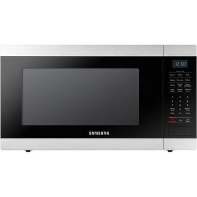 image of Samsung - 1.9 Cu. Ft. Full-Size Countertop Microwave with Sensor Cooking - Stainless steel with sku:bb20703914-5812100-bestbuy-samsung