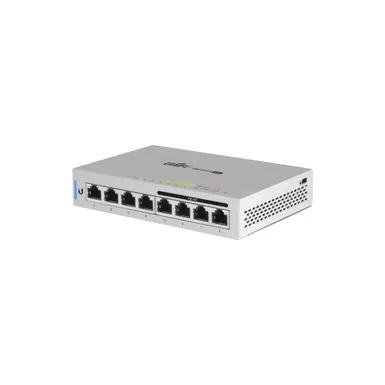 image of Ubiquiti Networks UniFi US-8-60W 8-Port Managed Gigabit Switch, 60W, 4x Auto-Sensing PoE, 5-Pack with sku:ub860w5-adorama