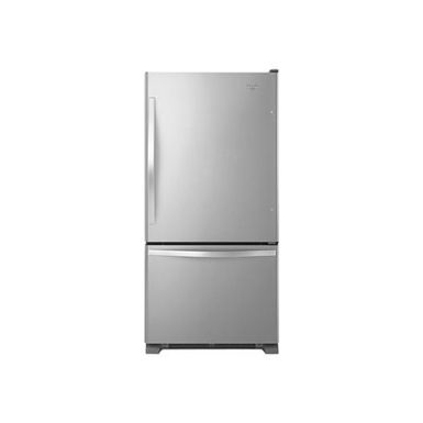 image of Whirlpool Stainless Steel Bottom-Freezer Refrigerator with sku:wrb329dmbss-abt
