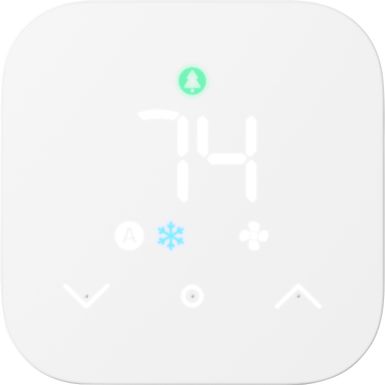 image of Amazon - Smart Programmable Thermostat with Alexa - White with sku:bb21906359-6483323-bestbuy-amazon