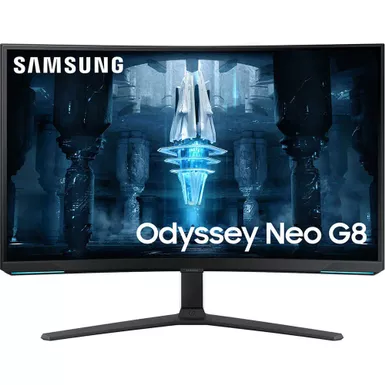 Samsung - Odyssey Neo G8 32" Curved 4K UHD FreeSync Premium Pro & G-Sync Compatible 240Hz 1ms Gaming Monitor - Black