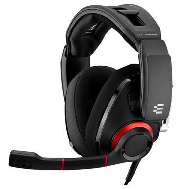image of EPOS GSP 500 Open Acoustic Wired Gaming Headset, Black/Red with sku:epgsp500-adorama