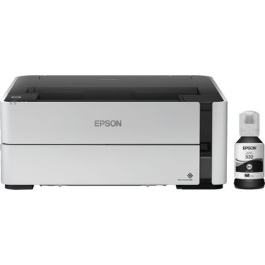 image of Epson - EcoTank ET-M1170 Wireless Printer - White with sku:bb21240818-6360504-bestbuy-epson