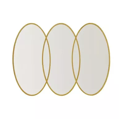 image of Eclipse Gold Trio Wall Mirror with sku:mps95f-0039-olliix