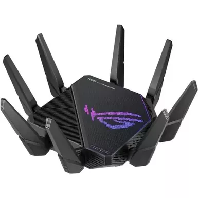 image of ASUS - ROG Rapture GT-AX11000 Pro Tri-band WiFi 6  Gaming Router, 2.5G Port - Black with sku:bb22087902-bestbuy