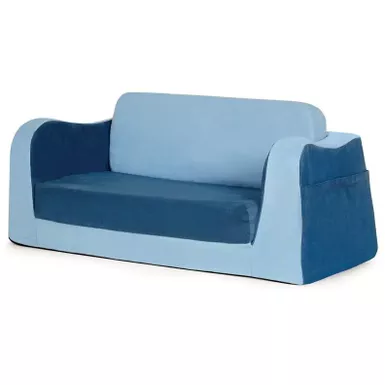 image of P'kolino Little Reader Sofa - Blue with sku:oxrdz_vr0-yk5o27ejvzoastd8mu7mbs-overstock