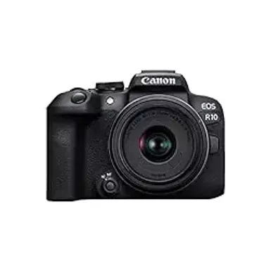 Canon - EOS R10 Mirrorless Camera with RF-S 18-45 f/4.5-6.3 IS STM Lens - Black