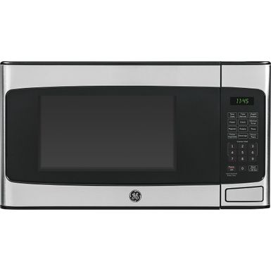 image of GE - 1.1 Cu. Ft. Mid-Size Microwave - Stainless steel with sku:bb19685646-2026035-bestbuy-generalelectric