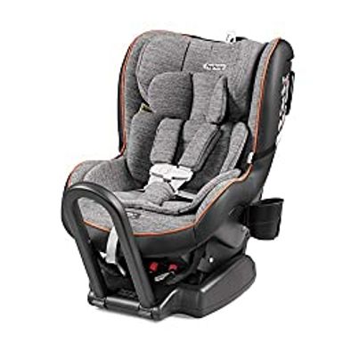 image of Primo Viaggio Convertible Kinetic - Reversible Car Seat - Rear Facing, Children 5-45 lbs and Forward Facing, Children 22-65 lbs - Made in Italy - Wonder Grey - Stain Resistant & Breathable Fabric with sku:b085117flf-amazon