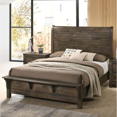 image of Roundhill Furniture Pavita Classic Gray Finish Sleigh Bed Set, Dresser, Mirror, Night Stand - Queen with sku:phe0rgar2mtuwjhg5vtg9qstd8mu7mbs-overstock