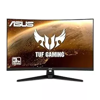 image of ASUS - TUF Gaming 31.5" VA Curved FHD Freesync Premium Gaming Monitor (HDMI, VGA) - Black with sku:as90lm0681b0-adorama
