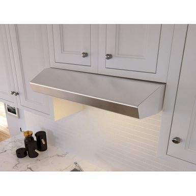 image of Zephyr 36" Breeze I Under Cabinet Stainless Steel Wall Hood with sku:ak1136bs-electronicexpress