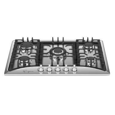 image of Built-in 30" Stainless Steel Gas Cooktop - 5 Sealed Burners Cook Tops - Stainless Steel with sku:ompij14br3rvk1t0jsnk2gstd8mu7mbs-overstock