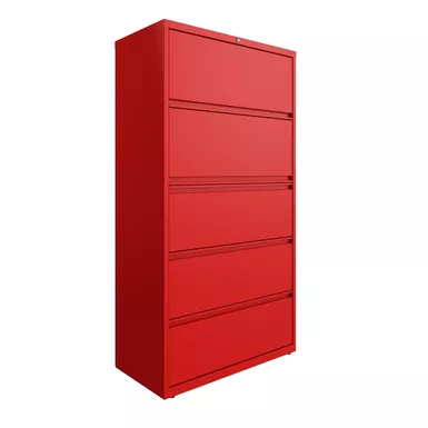 image of Hirsh 36 in Wide, 5 Drawer, HL8000 Series, Lava Red - Red with sku:ox_maqvtziwc2qj-g2vnzastd8mu7mbs-overstock