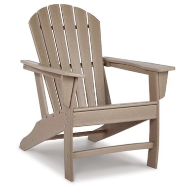image of Grayish Brown Sundown Treasure Adirondack Chair with sku:p014-898-ashley