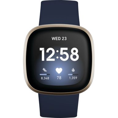 image of Fitbit - Versa 3 Health & Fitness Smartwatch - Soft Gold with sku:bb21626374-6426001-bestbuy-fitbit