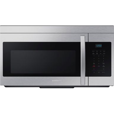 image of Samsung - 1.6 cu. ft. Over-the-Range Microwave with Auto Cook - Stainless Steel with sku:bb21746564-6460795-bestbuy-samsung