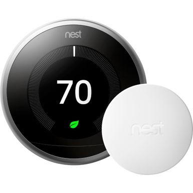 Alt View Zoom 13. Google - Nest Temperature Sensor (3-Pack) - White