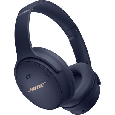 image of Bose - QuietComfort 45 Wireless Noise Cancelling Over-the-Ear Headphones - Midnight Blue with sku:bb22031681-6517767-bestbuy-bose