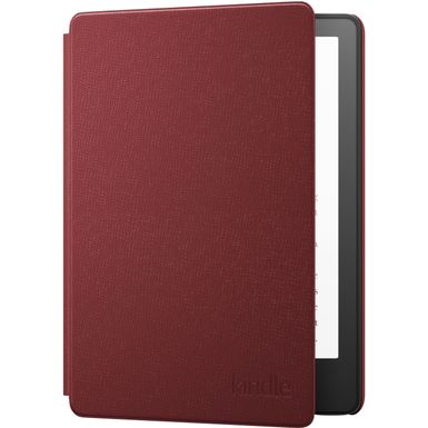 image of Amazon - Kindle Paperwhite Cover Leather (11th Generation-2021) - Merlot with sku:bb21903087-6482091-bestbuy-amazon