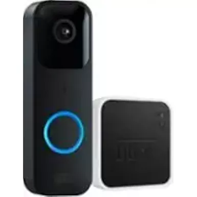 Blink - Smart Wifi Video Doorbell – Wired/Battery Operated with Sync Module 2 - Black