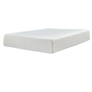 image of White Chime 12 Inch Memory Foam Queen Mattress/ Bed-in-a-Box with sku:m72731-ashley