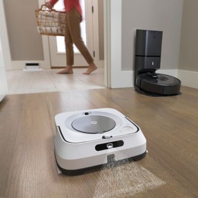 Alt View Zoom 24. iRobot - Braava jet m6 Wi-Fi Connected Robot Mop - White