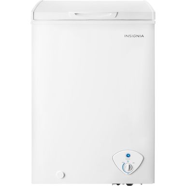 image of Insignia™ - 3.5 Cu. Ft. Garage Ready Chest Freezer - White with sku:bb22065183-6509898-bestbuy-insignia