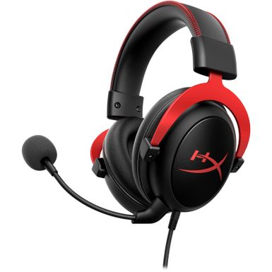 image of HyperX - Cloud II Wired Gaming Headset for PC, Xbox X|S, Xbox One, PS5, PS4, Nintendo Switch, and Mobile - Black/Red with sku:bb19724724-4505300-bestbuy-kingston