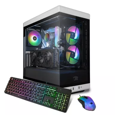 iBUYPOWER Y40WI7N47TS01 Liquid Cooled Gaming Desktop Computer, Intel Core i7-14700KF 3.4GHz, 32GB RAM, 2TB SSD, NVIDIA GeForce RTX 4070 Ti 16GB, Windows 11 Home