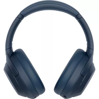 image of Sony - WH1000XM4 Wireless Noise-Cancelling Over-the-Ear Headphones - Midnight Blue with sku:bb21632140-bestbuy