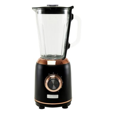 image of Haden Heritage 56 Ounce 5-Speed Retro Blender with Glass Jar - Black / Copper with sku:tjroo56oy_dshfzmcuhqgqstd8mu7mbs-had-ovr