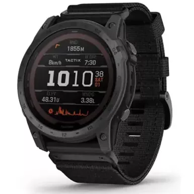 Garmin - tactix 7 Pro Ballistics Edition Solar-powered Tactical GPS Smartwatch, Applied Ballistics 47 mm Fiber-reinforced polymer - Black