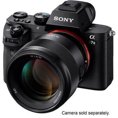 Alt View Zoom 13. Sony - FE 85mm f/1.8 Telephoto Prime Lens for E-mount Cameras - Black