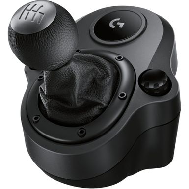 image of Logitech - Driving Force Shifter for Xbox Series X|S, Xbox One, and PlayStation 4 & 5 - Black/Silver with sku:bb19780415-4381000-bestbuy-logitech