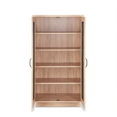 ACME Glines Shoe Cabinet in Weathered Light Oak