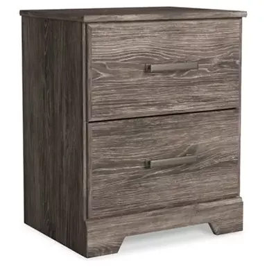 Gray Ralinksi Two Drawer Night Stand