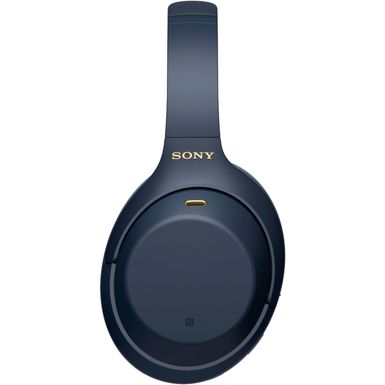 Left Zoom. Sony - WH-1000XM4 Wireless Noise-Cancelling Over-the-Ear Headphones - Midnight Blue