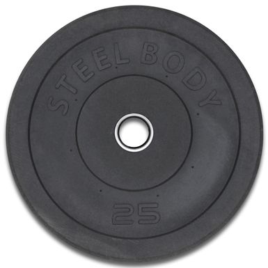 image of Steelbody 25-Pound Olympic Plate - Black with sku:uszi4wqbelc2k1bdtytd-gstd8mu7mbs-overstock