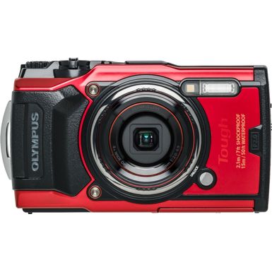 image of Olympus - Tough TG-6 4K 3840x2160 12 Megapixel Digital Camera - RED with sku:iomtg6rd-adorama