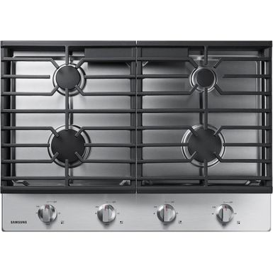 image of Samsung 30 inch Stainless 4 Burner Gas Cooktop with sku:na30r5310fs-electronicexpress