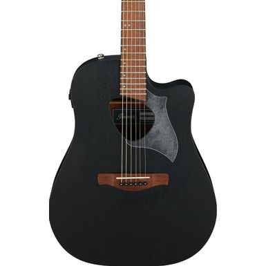 image of Ibanez ALT20 Altstar Acoustic-Electric Guitar, Sapele Top, Wheathered Black with sku:ibalt20wk-adorama