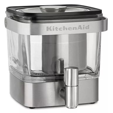 image of KitchenAid - 28 oz Cold Brew Coffee Maker - KCM4212 - Brushed Stainless Steel with sku:kcm4212sx-almo
