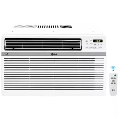 LG - 12,000 BTU 115V Window-Mounted Air Conditioner with Wi-Fi Control