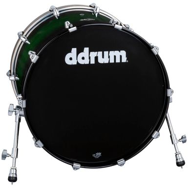 image of ddrum Dominion 18x22 Bass Drum. Greenburst with sku:ddr-dmashbd18x22gb-guitarfactory