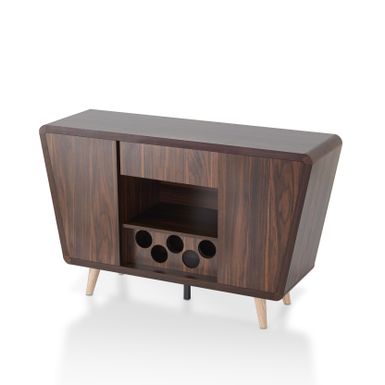 Furniture of America Pearsen Mid-Century Modern Retro Dark Walnut Dining Buffet/Server - Dark Walnut