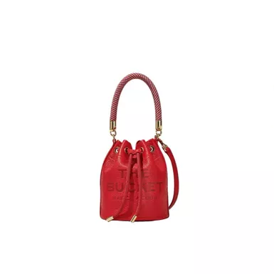 Marc Jacobs The Leather Bucket Bag (Mini, True Red)