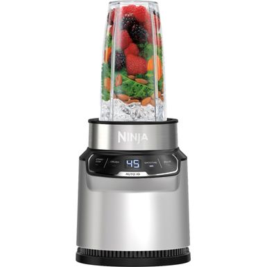 Angle Zoom. Ninja - Nutri-Blender Pro Personal Blender with Auto-iQ - Cloud Silver